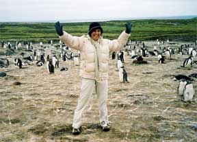 Gail Small and Antarctica Penguins