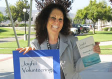 Gail Small with Joyful Volunteering Book